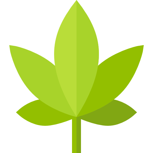 Marijuana Basic Straight Flat icon