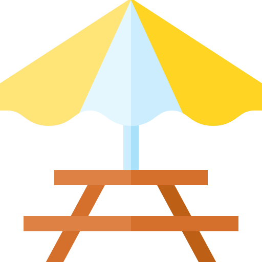 mesa de picnic Basic Straight Flat icono