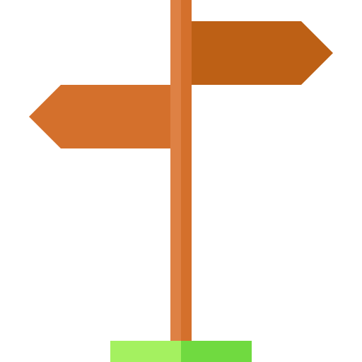 Sign Post Basic Straight Flat icon