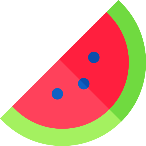 Watermelon Basic Straight Flat icon