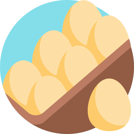 Яйца Detailed Flat Circular Flat иконка