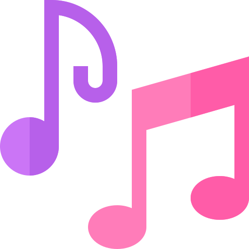 notas musicales Basic Straight Flat icono