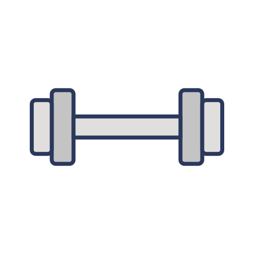 Dumbbell Dinosoft Lineal Color icon