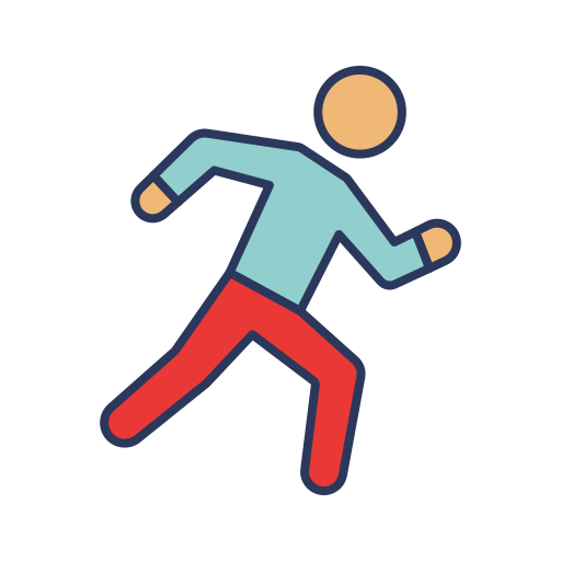 달리기 Dinosoft Lineal Color icon