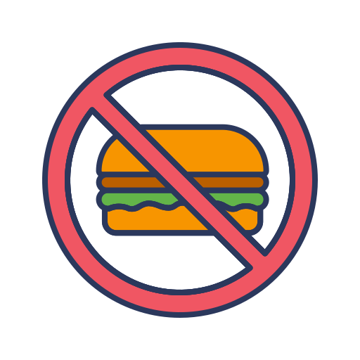 geen hamburger Dinosoft Lineal Color icoon