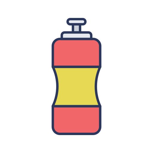 botella de agua Dinosoft Lineal Color icono