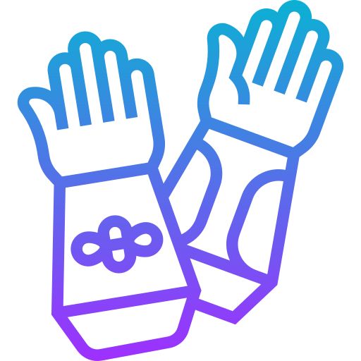 Gloves Meticulous Gradient icon