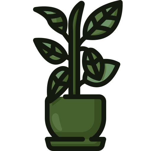 Rubber plant Generic color outline icon