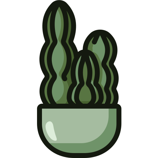 Blue columnar cactus Generic color outline icon