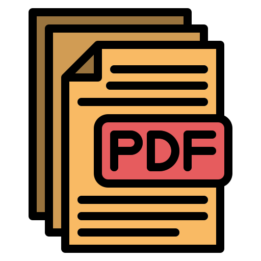 plik pdf Generic color outline ikona