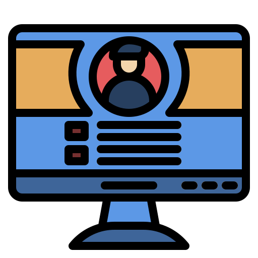 Profile Generic color outline icon