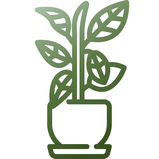 Rubber plant Generic gradient outline icon