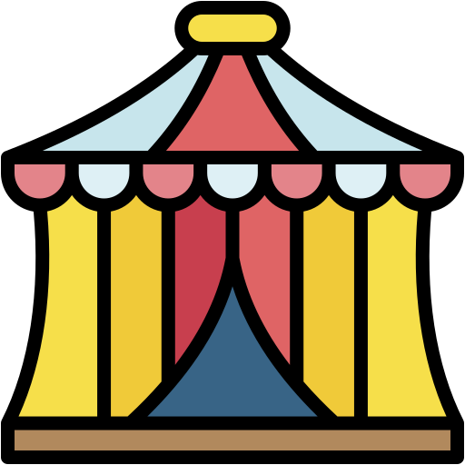 Circus tent Generic color lineal-color icon