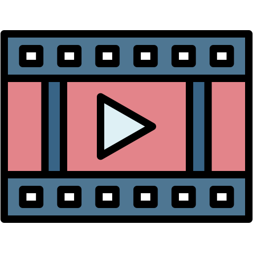 Film reel Generic color lineal-color icon