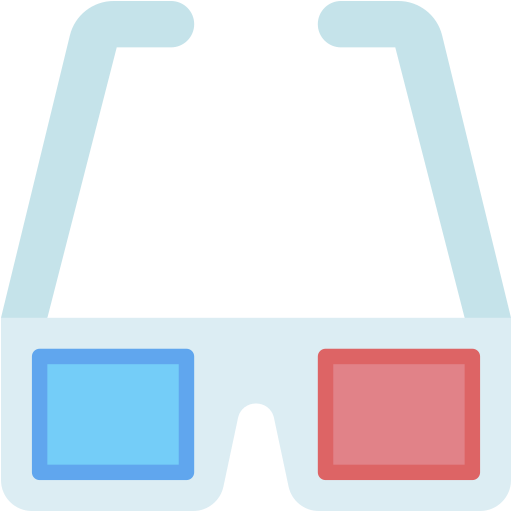 3d glasses Generic color fill icon