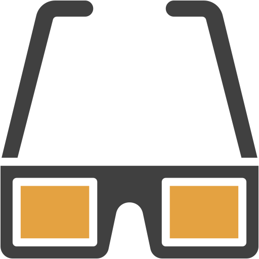 occhiali 3d Generic color fill icona