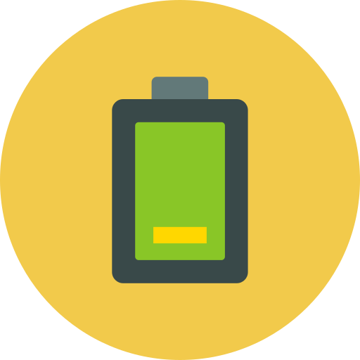 niedriger batteriestatus Generic color fill icon