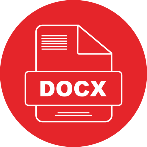 Docx file Generic color fill icon