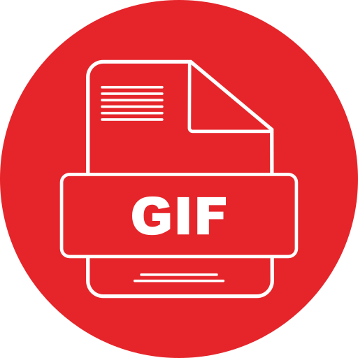 Gif file Generic color fill icon