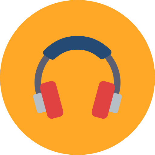 słuchawki Generic color fill ikona