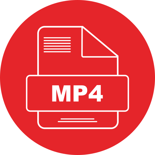 mp4-datei Generic color fill icon