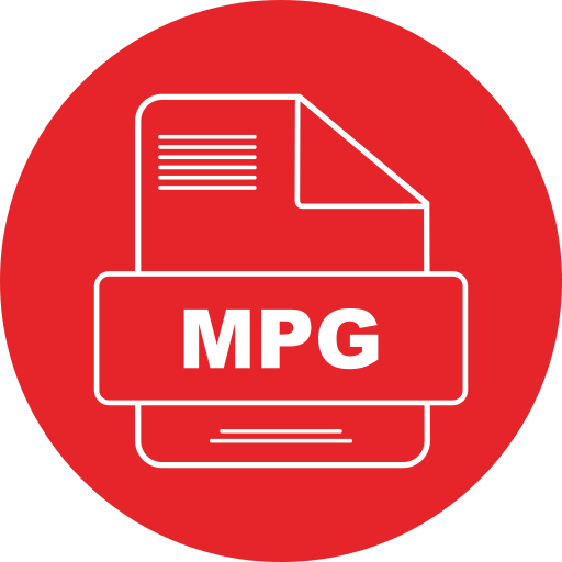 mpg-datei Generic color fill icon