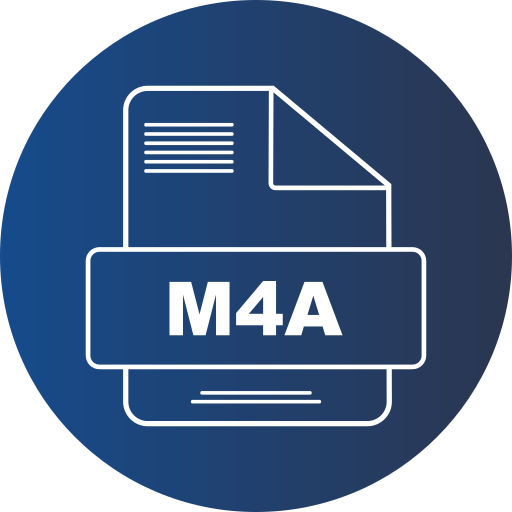 m4a-datei Generic gradient fill icon