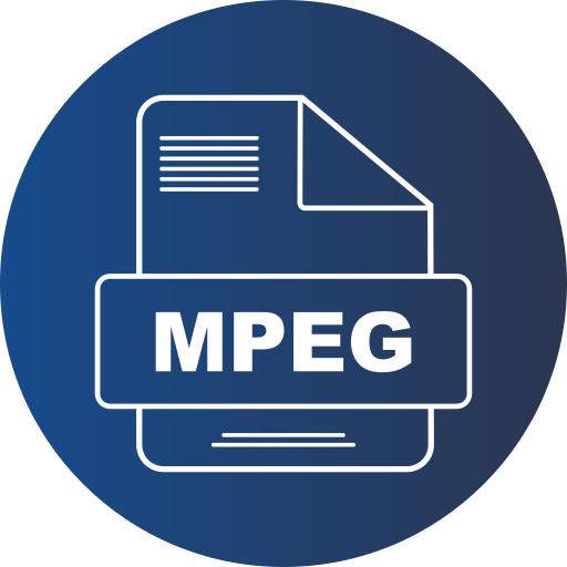 mpeg Generic gradient fill icon
