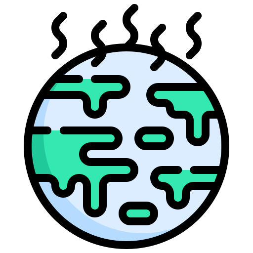 globalne ocieplenie Generic color outline ikona