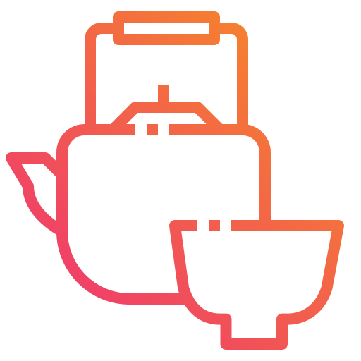 Tea cup Mangsaabguru Lineal Gradient icon