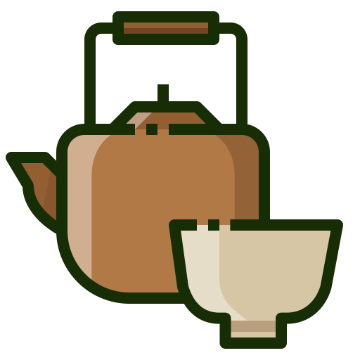 Чашка чая Mangsaabguru Lineal Color иконка
