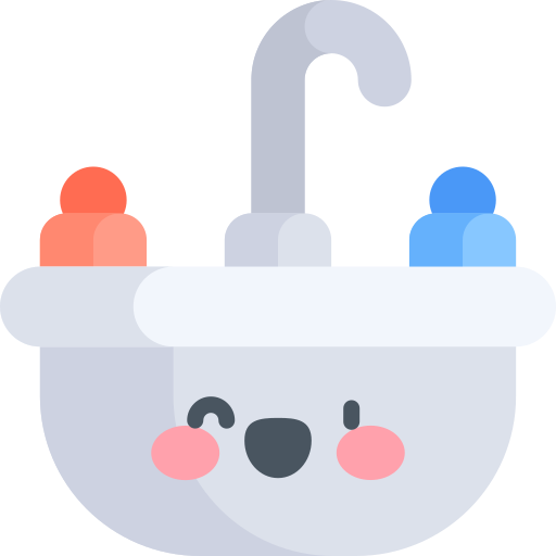 洗面器 Kawaii Flat icon