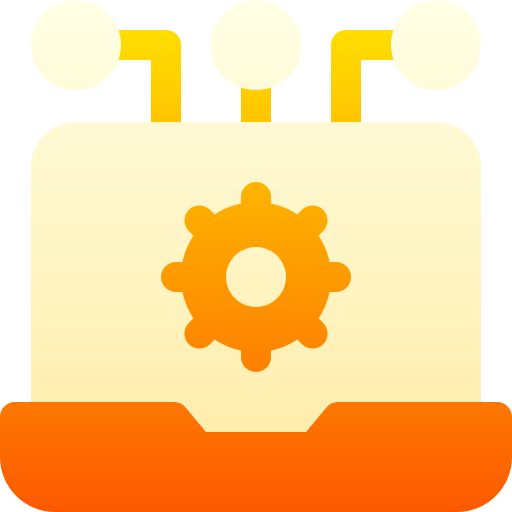 computer portatile Basic Gradient Gradient icona