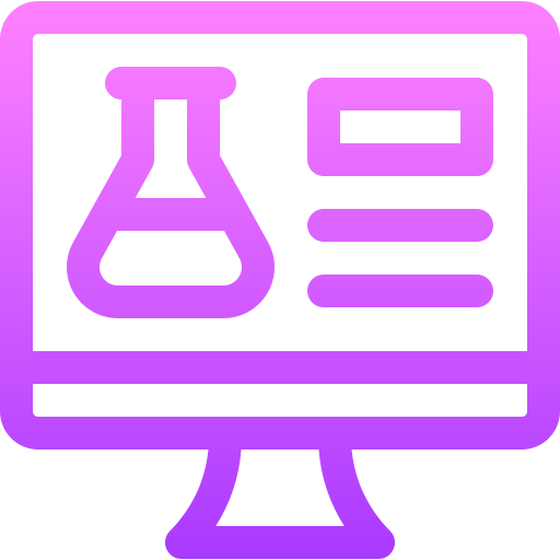 laboratorio virtual Basic Gradient Lineal color icono
