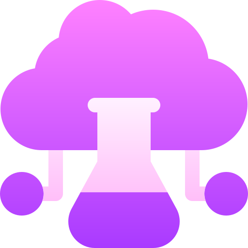 computación en la nube Basic Gradient Gradient icono