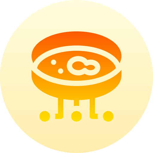 placa de petri Basic Gradient Circular icono