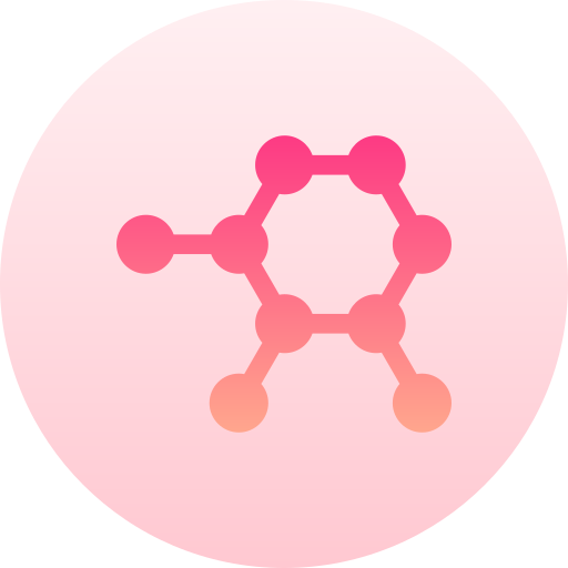 molecuul Basic Gradient Circular icoon