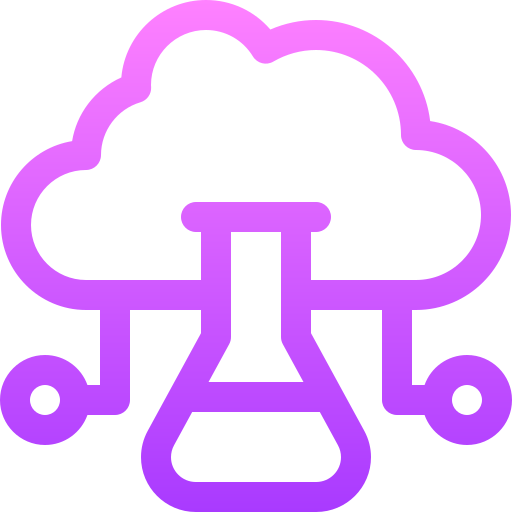 cloud computing Basic Gradient Lineal color icon