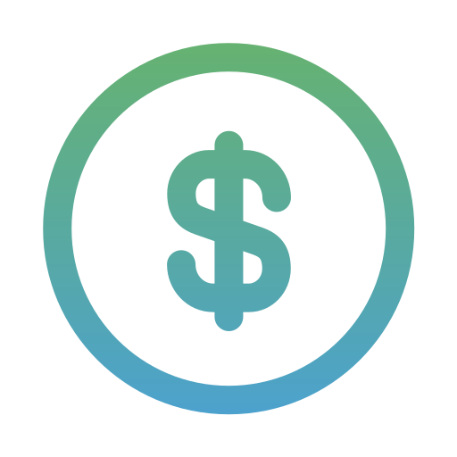 Dollar Generic gradient outline icon