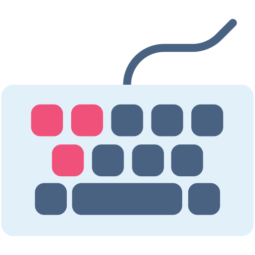 teclado Generic color fill icono