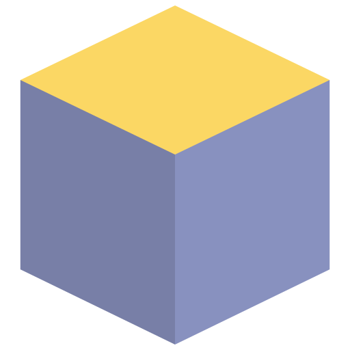 Cube Generic color fill icon