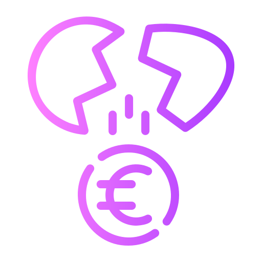 euro Generic gradient outline icon