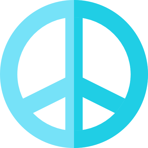 Peace Basic Straight Flat icon