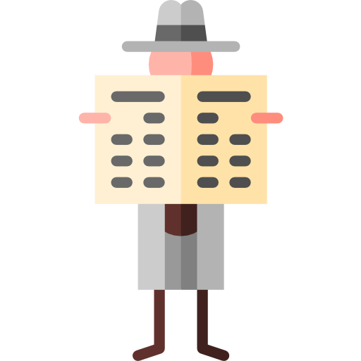 Detective Puppet Characters Flat icon