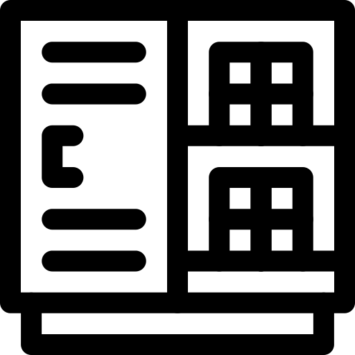 도서관 사물함 Generic black outline icon