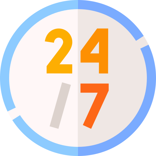 24-7 Basic Straight Flat icon