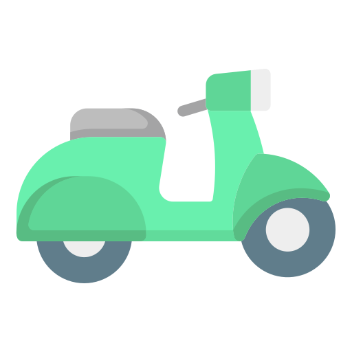 scooter Generic color fill icona