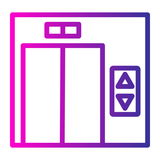ascensore Generic gradient outline icona