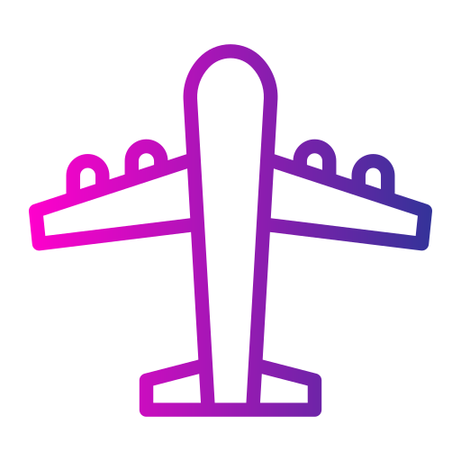 avión Generic gradient outline icono