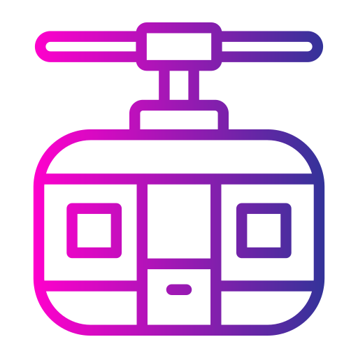 ケーブルカーのキャビン Generic gradient outline icon